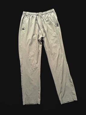 ✨Khaki green cargo pants with adjustable waist and drawstring, size L✨